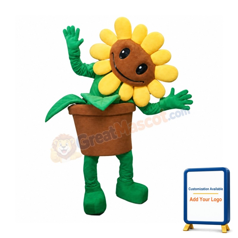 Sunflower Plant Mascot Costume