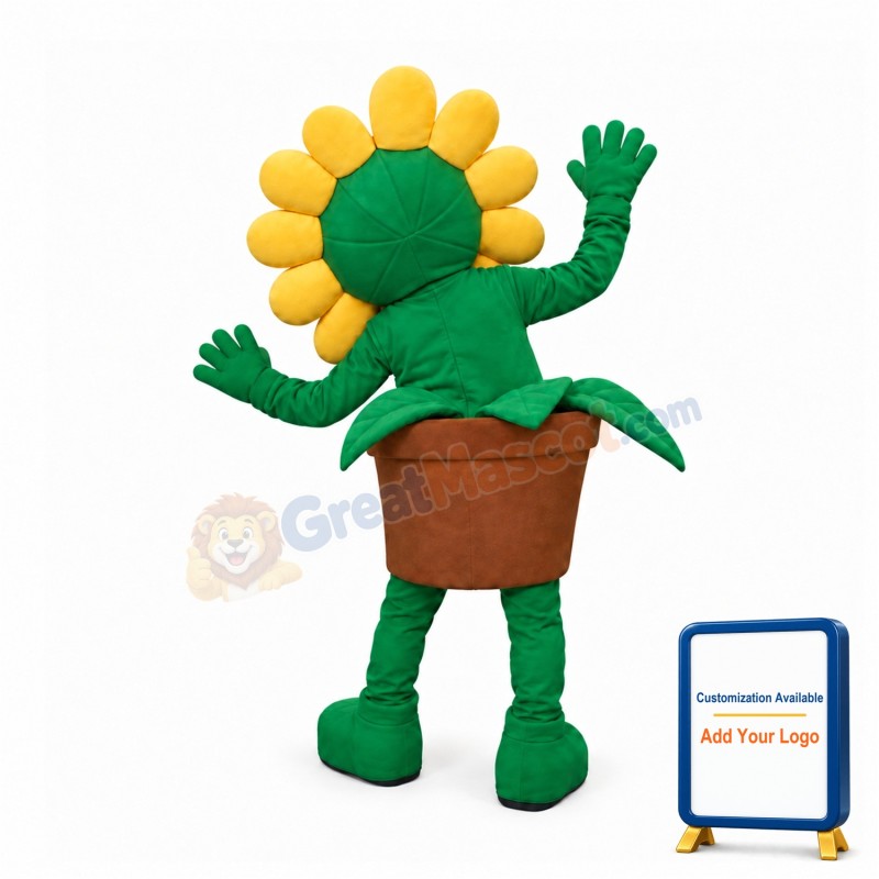 Sunflower Plant Mascot Costume