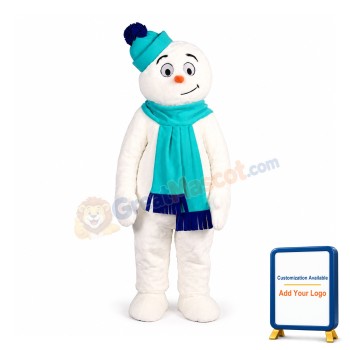 Super Cute Lightweight Snowman Mascot Costume