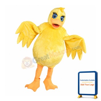 Lovely Lightweight Yellow Duck Mascot Costume