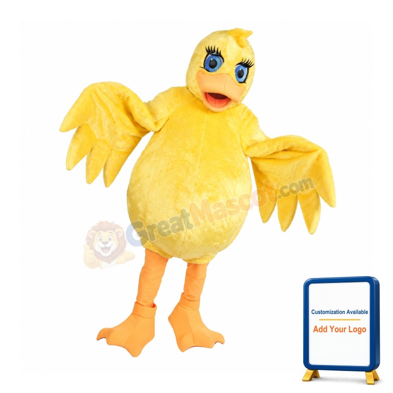 Lovely Lightweight Yellow Duck Mascot Costume