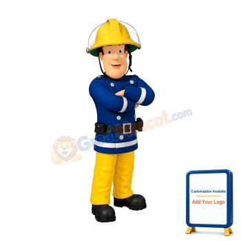 Fireman Mascot Costume