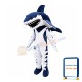 Fierce Blue Shark Mascot Costume