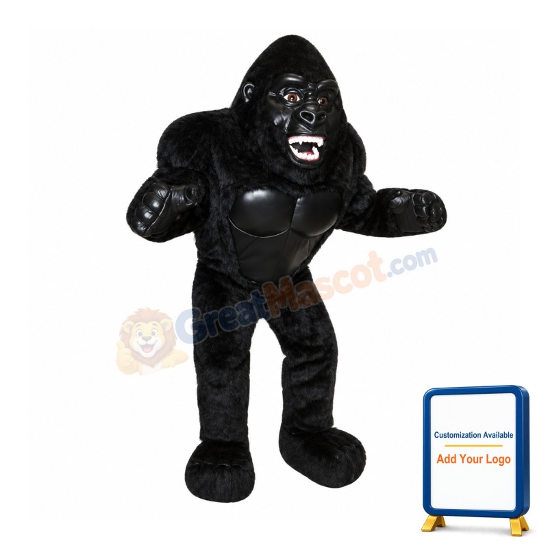 Black Gorilla Mascot Costume