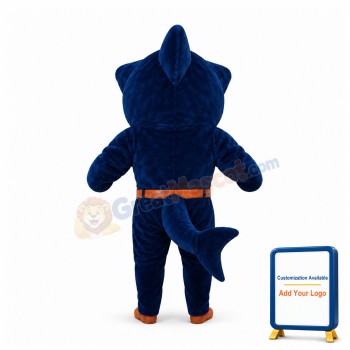 Sport Blue Shark Mascot Costume