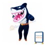Sport Blue Shark Mascot Costume