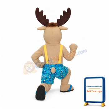 Super Cute Lightweight Moose Mascot Costume