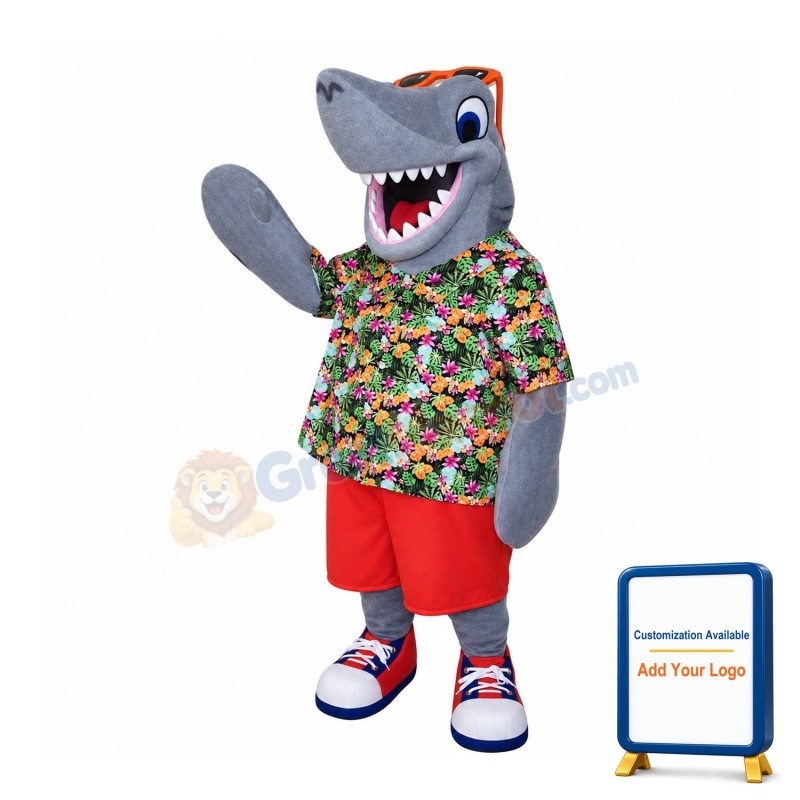 Sport Happy Shark Mascot Costume