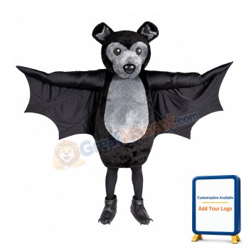 Black Bat Mascot Costume
