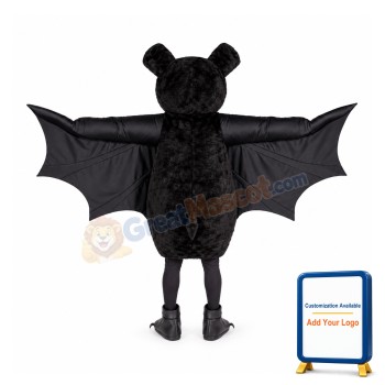 Black Bat Mascot Costume