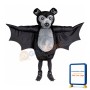 Black Bat Mascot Costume