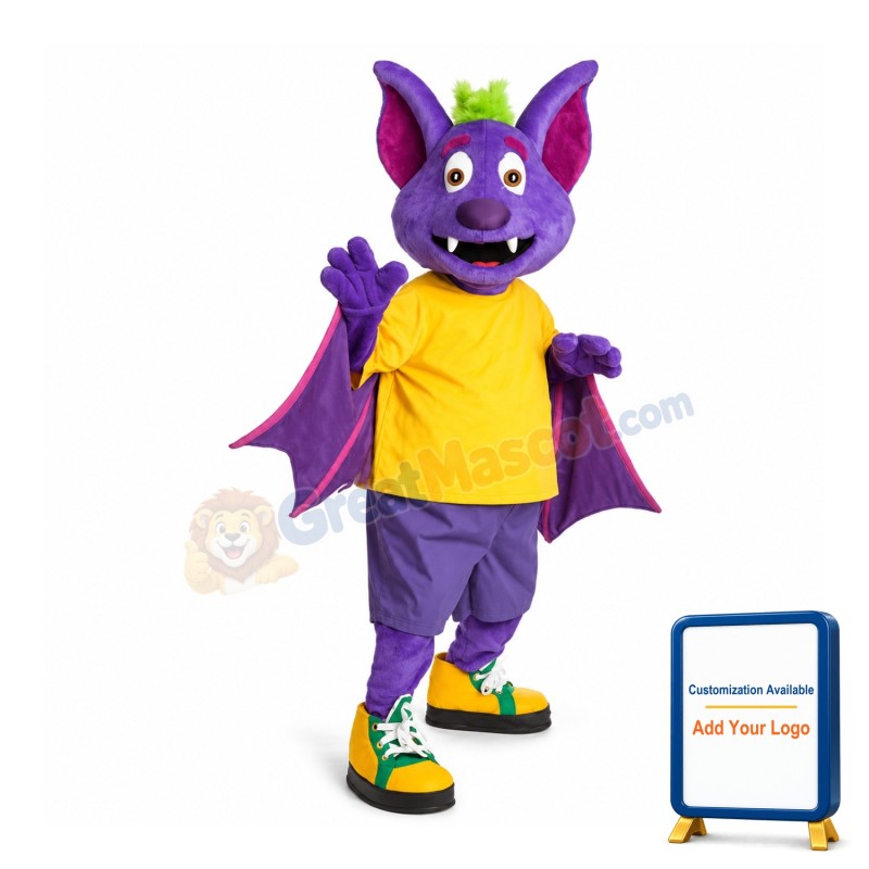 Happy Bat Mascot Costume