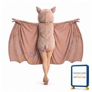 Beige Bat Mascot Costume