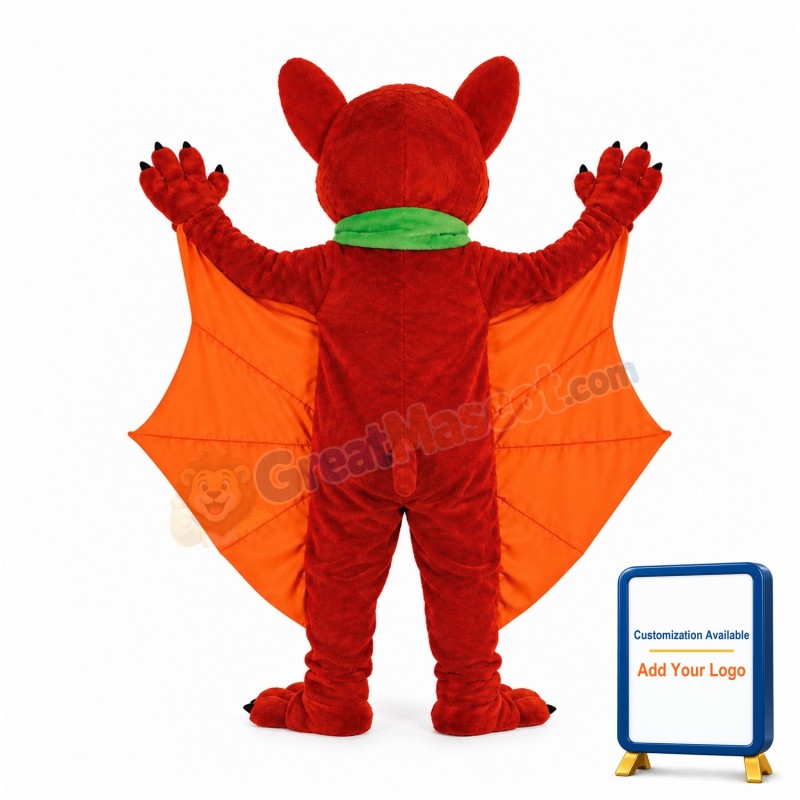Happy Lightweight Bat Mascot Costume