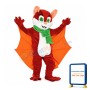 Happy Lightweight Bat Mascot Costume