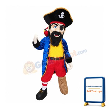 Confident Pirate Mascot Costume
