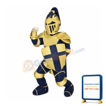 Blue & Yellow Knight Mascot Costume