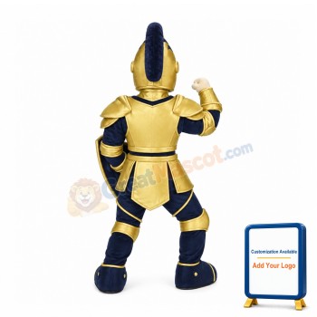 Blue & Yellow Knight Mascot Costume