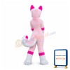 Pink Husky Mascot Costume