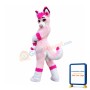 Pink Husky Mascot Costume