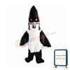 Black & White Roadrunner Mascot Costume