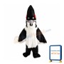 Black & White Roadrunner Mascot Costume