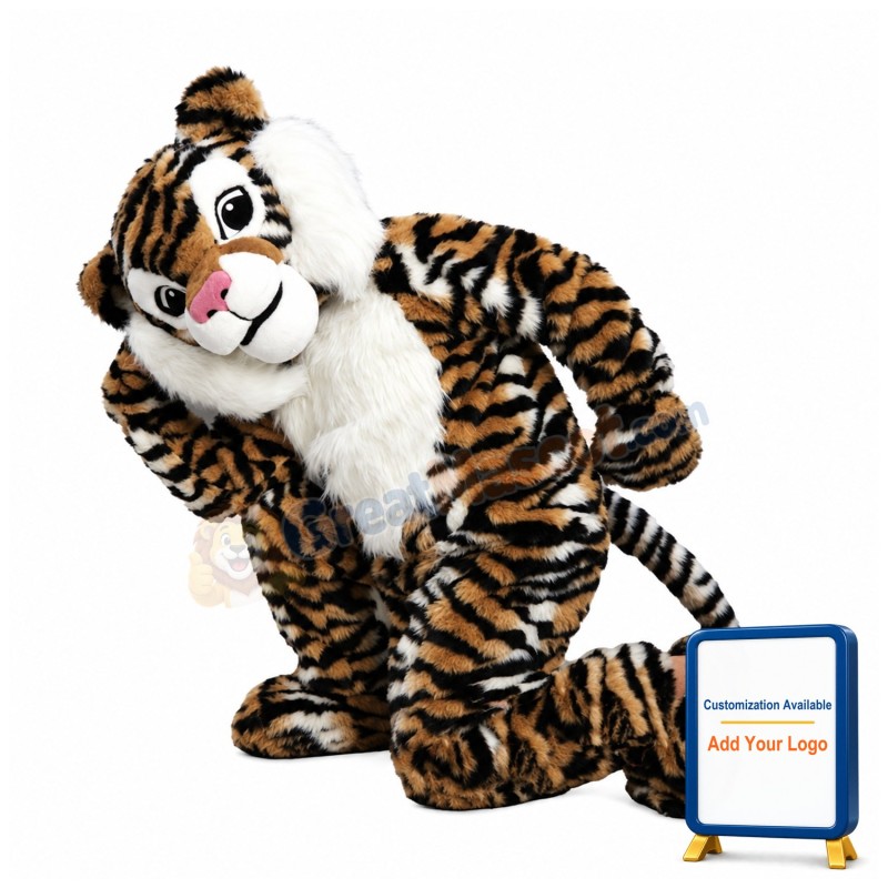 Super Cute Lightweight Tiger Mascot Costume For Adult