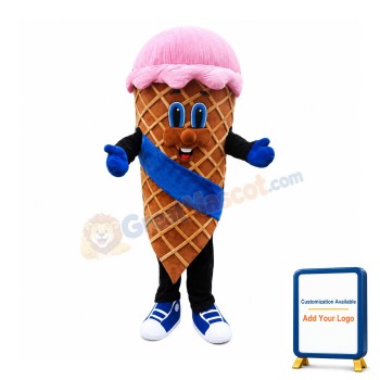 Lightweight Ice Cream Mascot Costume