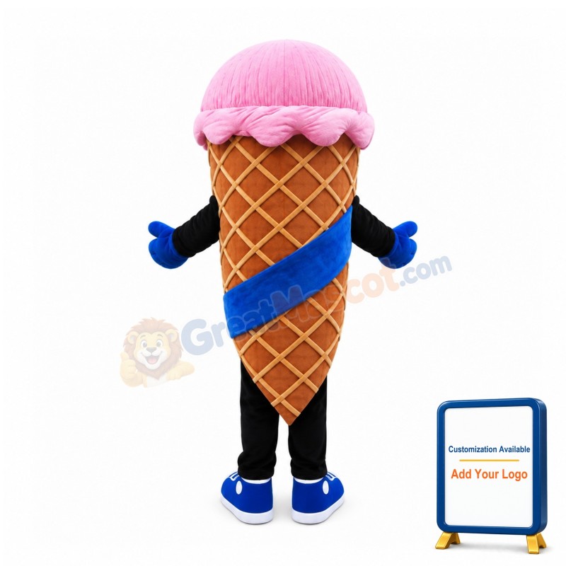 Lightweight Ice Cream Mascot Costume