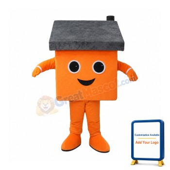 Orange House Mascot Costume