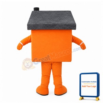 Orange House Mascot Costume