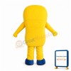 Smiling Yellow Telephone Mascot Costume