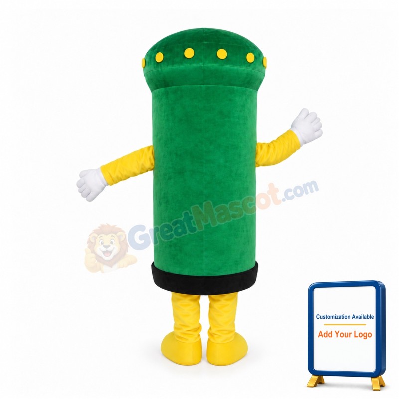 Green Postbox Mascot Costume