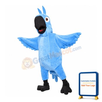 Blue Parrot Mascot Costume