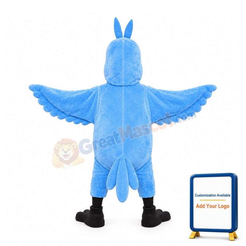 Blue Parrot Mascot Costume