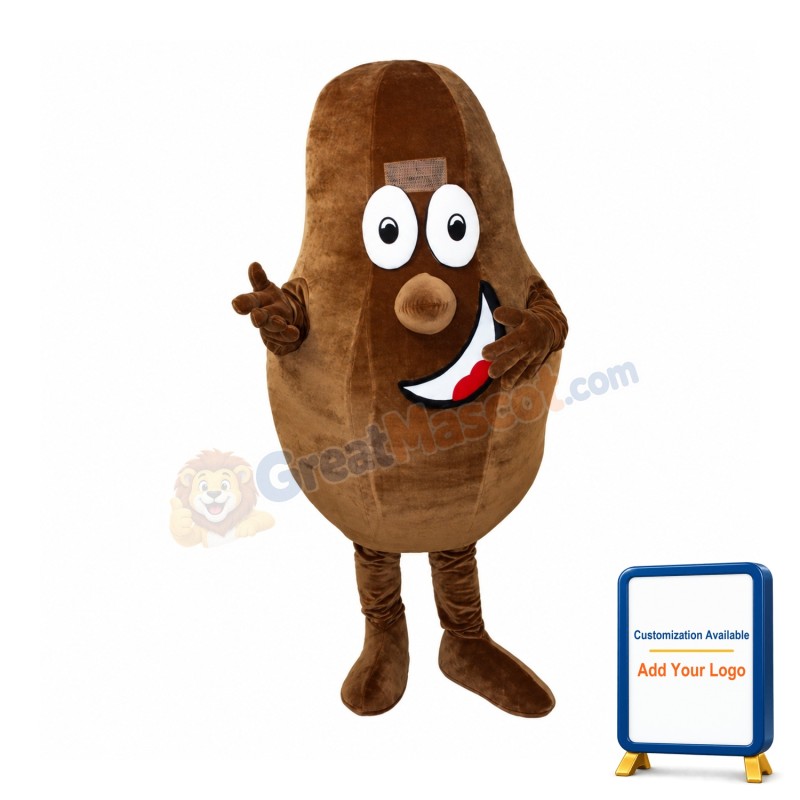 Cocoa Bean Mascot Costume