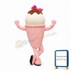 Pink & White Ice Cream Mascot Costume