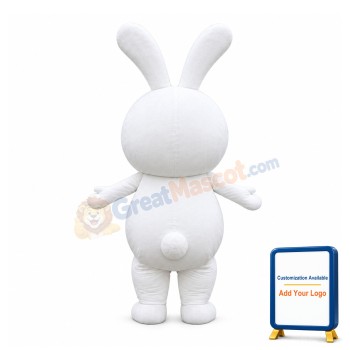Cartoon White Rabbit Mascot Costume