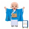 Blue Monk Mascot Costume