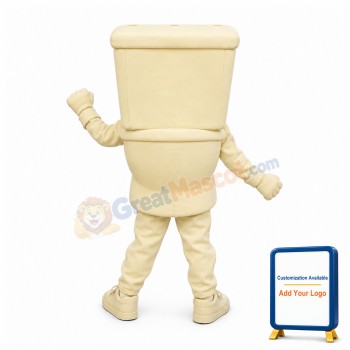 White Toilet Mascot Costume