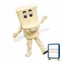 White Toilet Mascot Costume