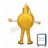 Gold Pocket Watch Mascot Costume