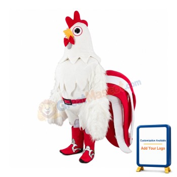 Best Quality White Chicken Mascot Costume