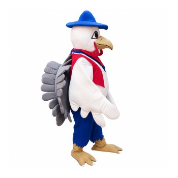 White Turkey Mascot Costume
