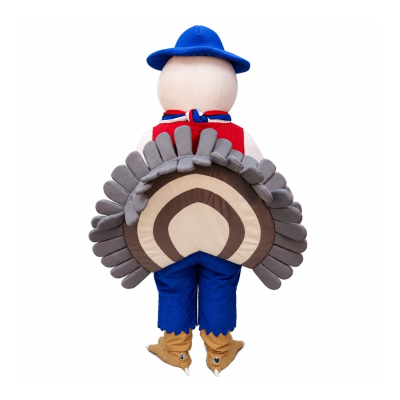 White Turkey Mascot Costume