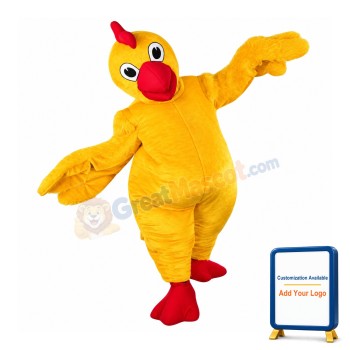 Yellow Chicken Mascot Costume