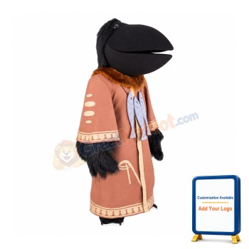 Black Raven Mascot Costume