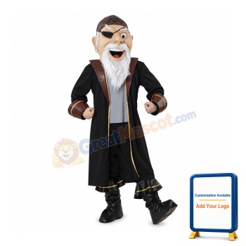 Power Old Pirate Mascot Costume