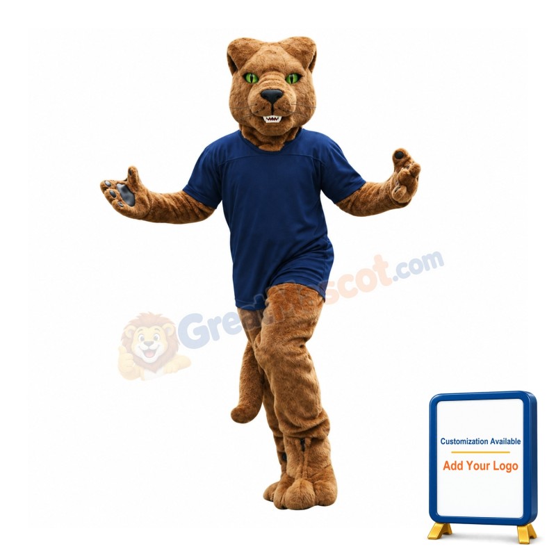 College Leopard Mascot Costume