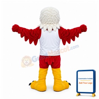 Fierce Red Eagle Mascot Costume